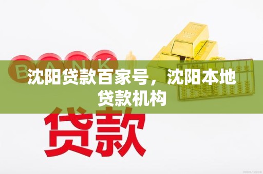 沈阳贷款百家号，沈阳本地贷款机构