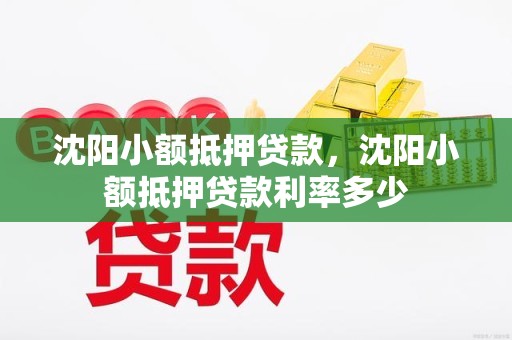 沈阳小额抵押贷款，沈阳小额抵押贷款利率多少