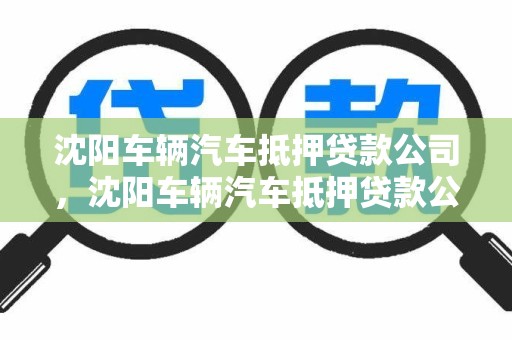 沈阳车辆汽车抵押贷款公司，沈阳车辆汽车抵押贷款公司有哪些