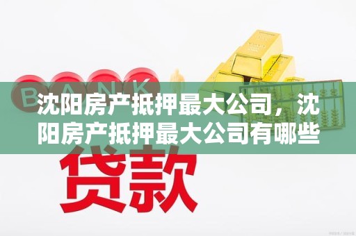 沈阳房产抵押最大公司，沈阳房产抵押最大公司有哪些
