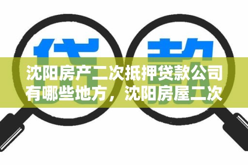 沈阳房产二次抵押贷款公司有哪些地方，沈阳房屋二次抵押贷款