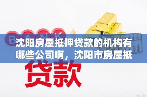 沈阳房屋抵押贷款的机构有哪些公司啊，沈阳市房屋抵押贷款
