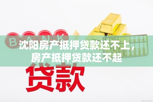 沈阳房产抵押贷款还不上，房产抵押贷款还不起