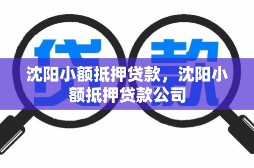 沈阳小额抵押贷款，沈阳小额抵押贷款公司