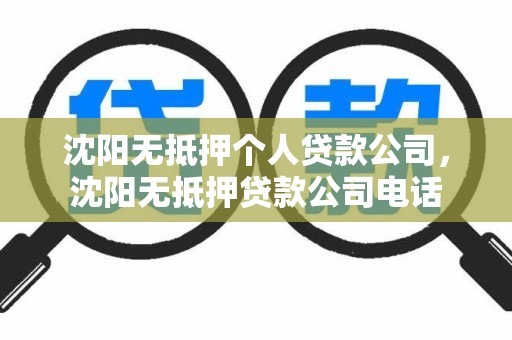 沈阳无抵押个人贷款公司，沈阳无抵押贷款公司电话